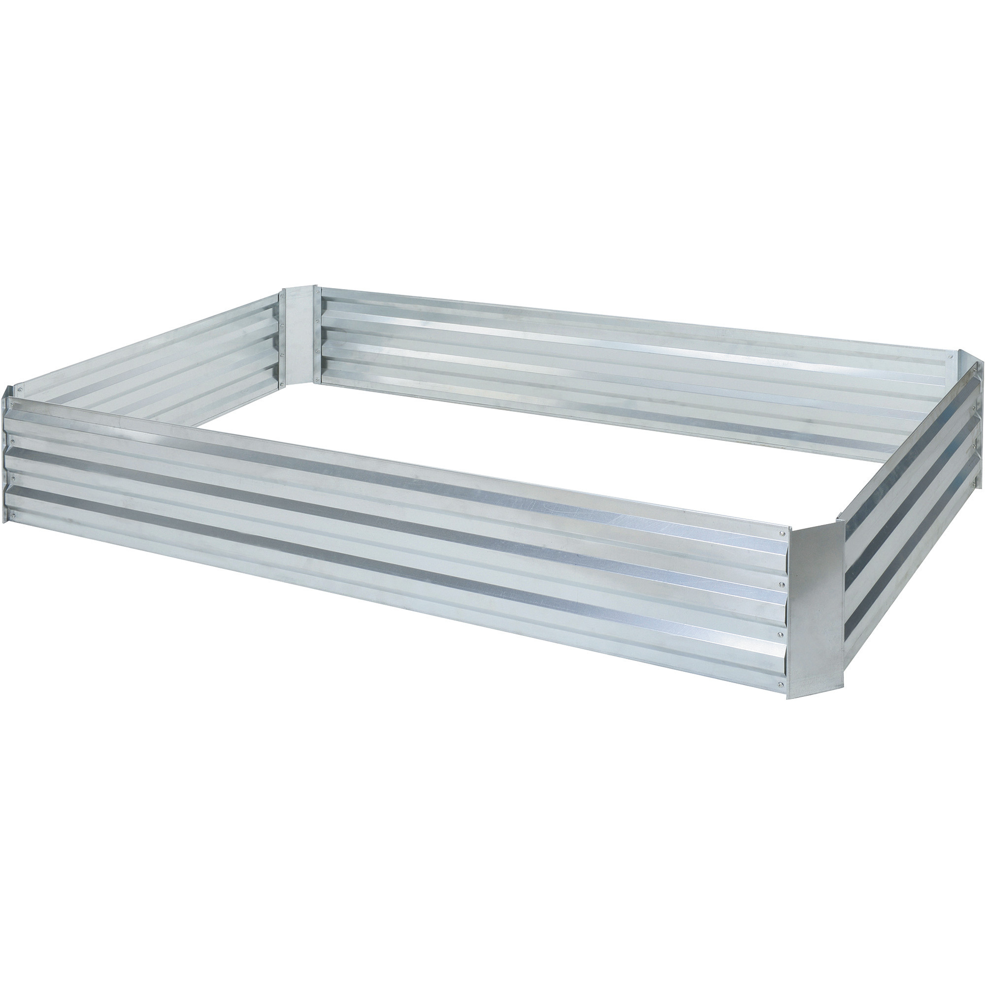 Galvanized Steel Raised Garden Planter Bed, 6ft. x 3ft., Model# 2811S533
